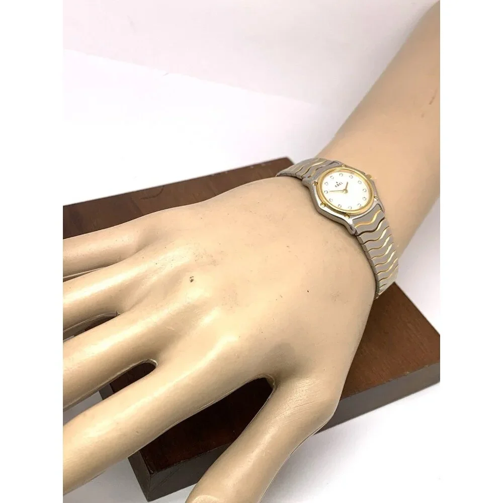 Ebel Women's Watch Swiss Quartz Diamond Mother of Pearl Dial Two Tone 18k Steel